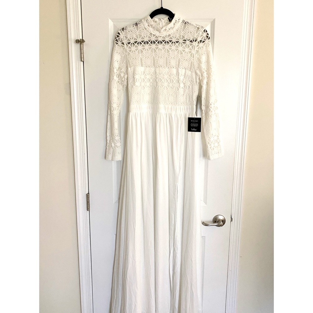 ✨BRIDAL✨ENGAGEMENT SHOOT✨SHOWER✨ white Lulu’s maxi